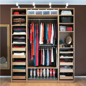 Well organised wardrobe