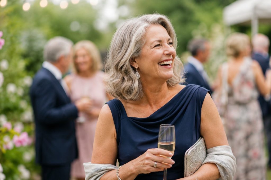 Confident, relaxed mature woman